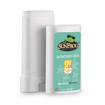 SPF 50+ All Natural Mineral Sunscreen Stick with a Custom Label